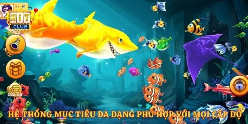 Hệ thống mục tiêu đa dạng phù hợp với mọi cấp độ
