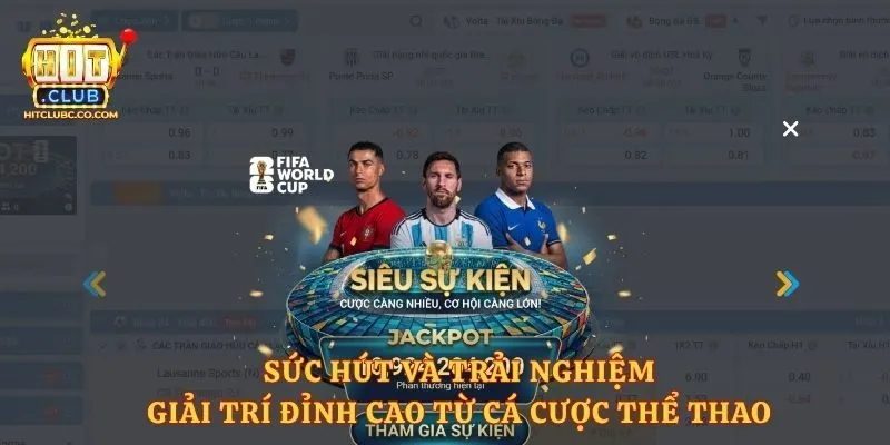 Sức hút và trải nghiệm giải trí đỉnh cao từ cá cược thể thao 
